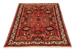 Tappeto Hamadan Stilizzato Rosso Blu Scuro 100x140 Cm