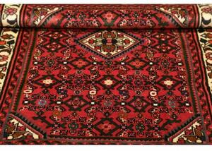 Tappeto Hamadan Stilizzato Rosso Verde Scuro 100x142 Cm