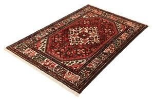 Tappeto Hamadan Stilizzato Rosso Avorio 104x152 Cm