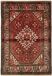 Tappeto Hamadan Stilizzato Rosso Mattone Avorio 106x154 Cm