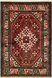 Tappeto Hamadan Stilizzato Rosso Avorio 104x152 Cm