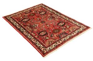 Tappeto Hamadan Stilizzato Rosso Blu Scuro 100x140 Cm