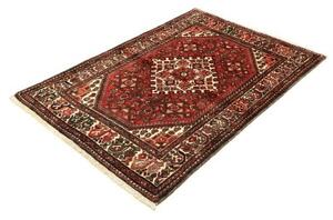 Tappeto Hamadan Stilizzato Rosso Mattone Avorio 106x154 Cm