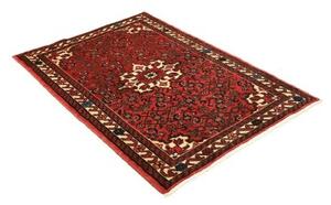 Tappeto Hamadan Stilizzato Rosso Avorio 104x148 Cm