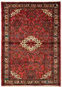 Tappeto Hamadan Stilizzato Rosso Avorio 106x152 Cm