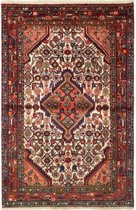 Tappeto Hamadan Stilizzato Rosso Mattone Avorio 103x160 Cm