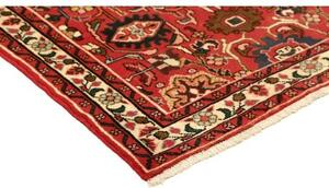Tappeto Hamadan Stilizzato Rosso Blu Scuro 100x140 Cm