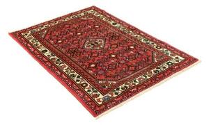 Tappeto Hamadan Stilizzato Rosso Verde Scuro 100x142 Cm