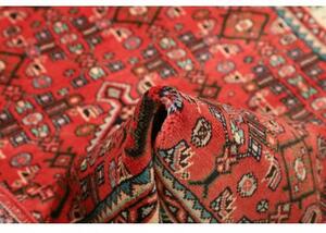 Tappeto Hamadan Stilizzato Rosso Corallo Blu Petrolio 106x150 Cm