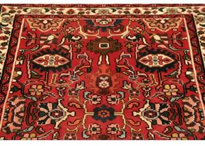 Tappeto Hamadan Stilizzato Rosso Blu Scuro 100x140 Cm