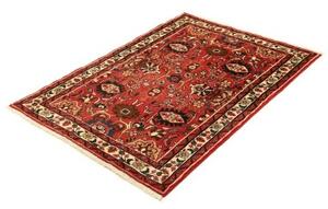 Tappeto Hamadan Stilizzato Rosso Blu Scuro 100x140 Cm