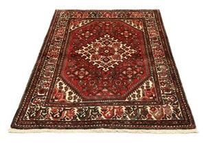 Tappeto Hamadan Stilizzato Rosso Mattone Avorio 106x154 Cm