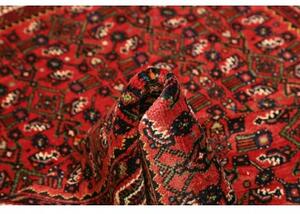 Tappeto Hamadan Stilizzato Rosso Nero 110x155 Cm