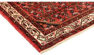 Tappeto Hamadan Stilizzato Rosso Nero 110x155 Cm