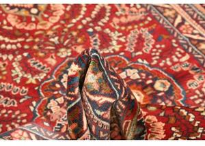 Tappeto Hamadan Stilizzato Rosso Mattone Blu Scuro 107x165 Cm