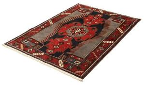Tappeto Hamadan Stilizzato Rosso Blu 108x150 Cm