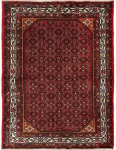Tappeto Hamadan Stilizzato Rosso Avorio 150x198 Cm