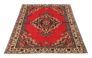 Tappeto Hamadan Stilizzato Rosso Blu Scuro 111x143 Cm