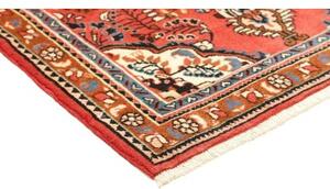 Tappeto Hamadan Stilizzato Rosso Corallo Avorio 105x158 Cm