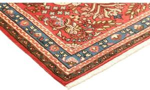 Tappeto Hamadan Medaglione Floreale Rosso Azzurro 110x166 Cm