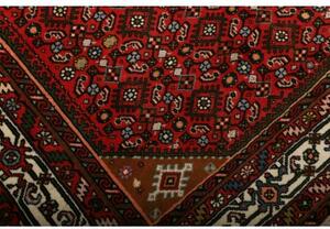 Tappeto Hamadan Stilizzato Rosso Avorio 150x198 Cm