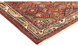 Tappeto Hamadan Stilizzato Rosso Mattone Blu Notte 100x157 Cm