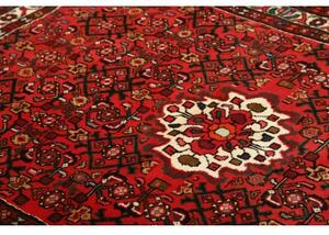 Tappeto Hamadan Stilizzato Rosso Nero 138x190 Cm