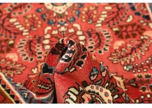 Tappeto Hamadan Stilizzato Rosso Corallo Avorio 105x158 Cm