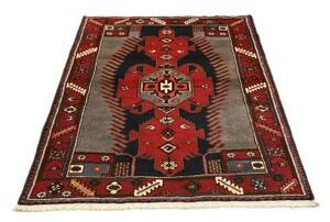 Tappeto Hamadan Stilizzato Rosso Blu 108x150 Cm