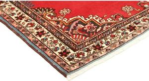 Tappeto Hamadan Stilizzato Rosso Blu Scuro 111x143 Cm