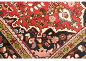 Tappeto Hamadan Stilizzato Rosso Blu Scuro 106x152 Cm