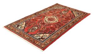 Tappeto Hamadan Stilizzato Rosso Corallo Avorio 105x158 Cm