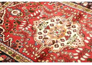 Tappeto Hamadan Stilizzato Rosso Blu Scuro 106x152 Cm