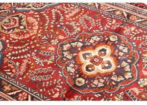 Tappeto Hamadan Stilizzato Rosso Mattone Blu Scuro 107x165 Cm