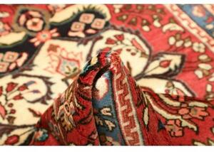 Tappeto Hamadan Medaglione Floreale Rosso Azzurro 110x166 Cm