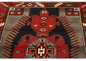 Tappeto Hamadan Stilizzato Rosso Blu 108x150 Cm