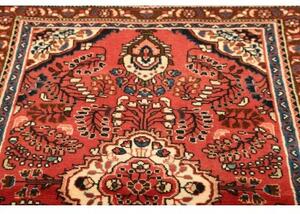 Tappeto Hamadan Stilizzato Rosso Corallo Avorio 105x158 Cm