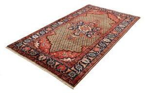 Tappeto Hamadan Stilizzato Marrone Blu Scuro 132x228 Cm