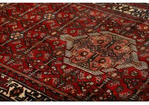Tappeto Hamadan Stilizzato Rosso Blu Scuro 136x207 Cm