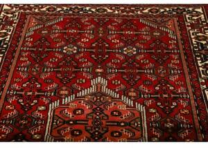 Tappeto Hamadan Stilizzato Rosso Blu Scuro 136x207 Cm