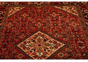 Tappeto Hamadan Stilizzato Rosso Nero 150x228 Cm