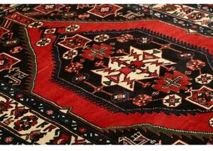 Tappeto Hamadan Stilizzato Rosso Nero 138x203 Cm