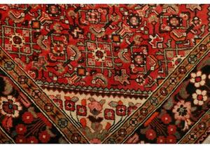 Tappeto Hamadan Stilizzato Rosso Nero 150x228 Cm