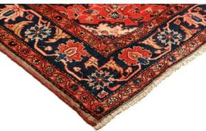 Tappeto Hamadan Stilizzato Marrone Blu Scuro 132x228 Cm