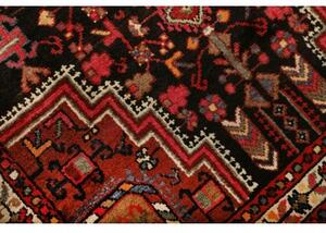 Tappeto Hamadan Stilizzato Rosso Nero 120x193 Cm