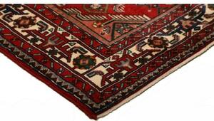 Tappeto Hamadan Stilizzato Rosso Blu Scuro 136x207 Cm