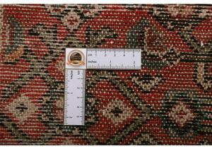 Tappeto Hamadan Stilizzato Rosso Beige 155x222 Cm