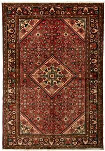 Tappeto Hamadan Stilizzato Rosso Beige 155x222 Cm
