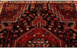 Tappeto Hamadan Stilizzato Rosso Nero 120x193 Cm