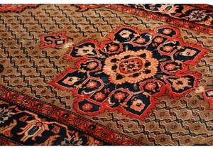 Tappeto Hamadan Stilizzato Marrone Blu Scuro 132x228 Cm